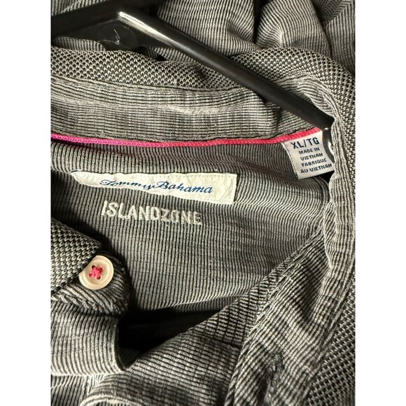 Tommy Bahama Island Zone Gray Polo Mens XL Modal Golf Shirt - Picture 3 of 6